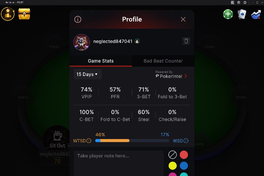 CoinPoker HUD 功能图标